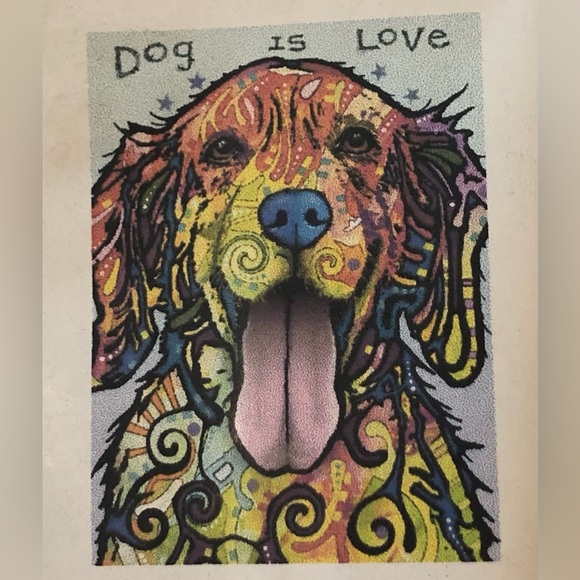 Painting With Diamonds Other - Painting With Diamond “Dog Is Love” Kit Size 60x80cm.